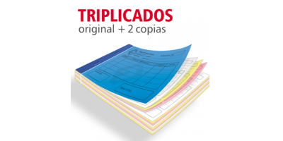 Talonarios triplicados