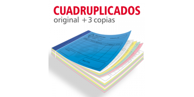 Talonarios Cuadruplicados A4