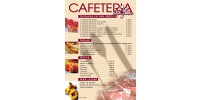 Cartas Restaurante A4 Sin Plegar