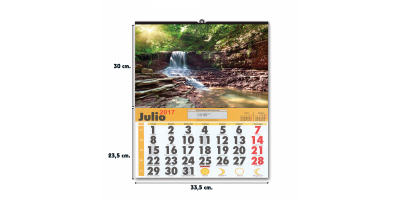 Calendario pared Cartoncillo