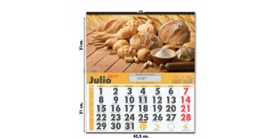 Calendario de pared 43.5 cm